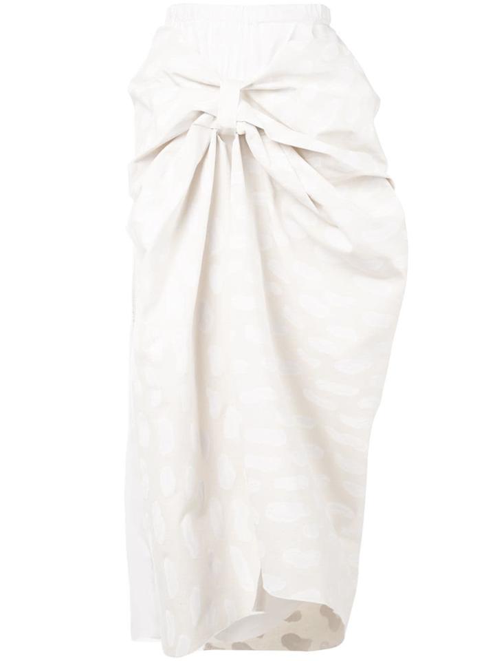Marni Knot Detail Skirt - White