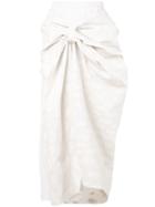 Marni Knot Detail Skirt - White