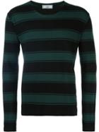 Ami Alexandre Mattiussi Rugby Stripe Sweatshirt, Men's, Size: Small, Black, Cotton
