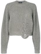 Designers Remix Molly Ripped Sweater - Grey