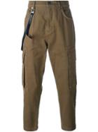 Helmut Lang Cargo Pocket Trousers, Men's, Size: 33, Green, Cotton/polyester/spandex/elastane