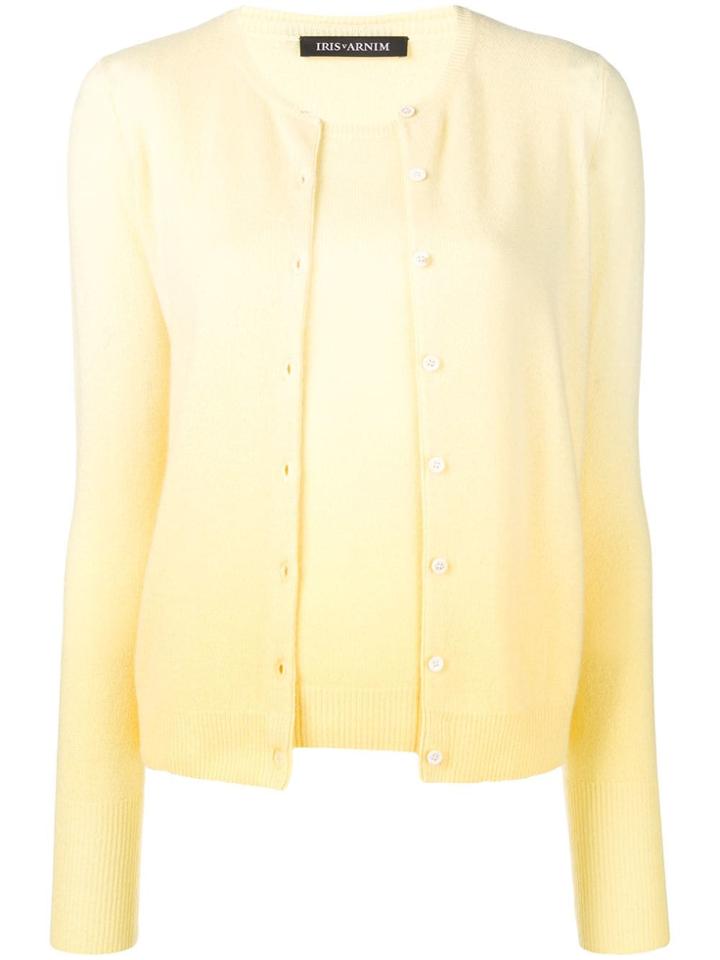 Iris Von Arnim Two-tone Cardigan - Yellow