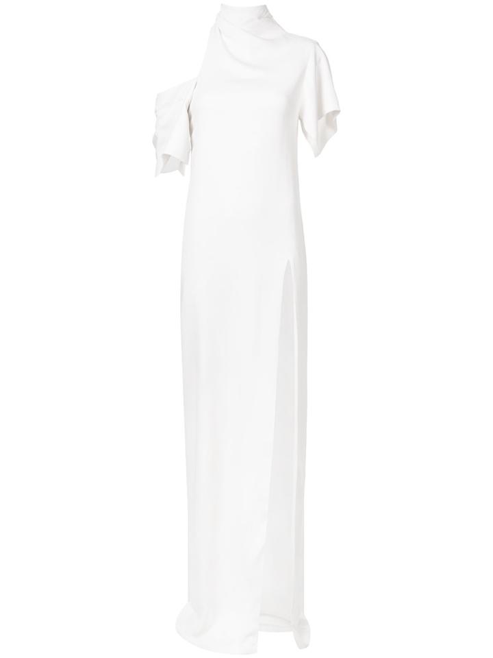 Monse Side Slit Gown - White
