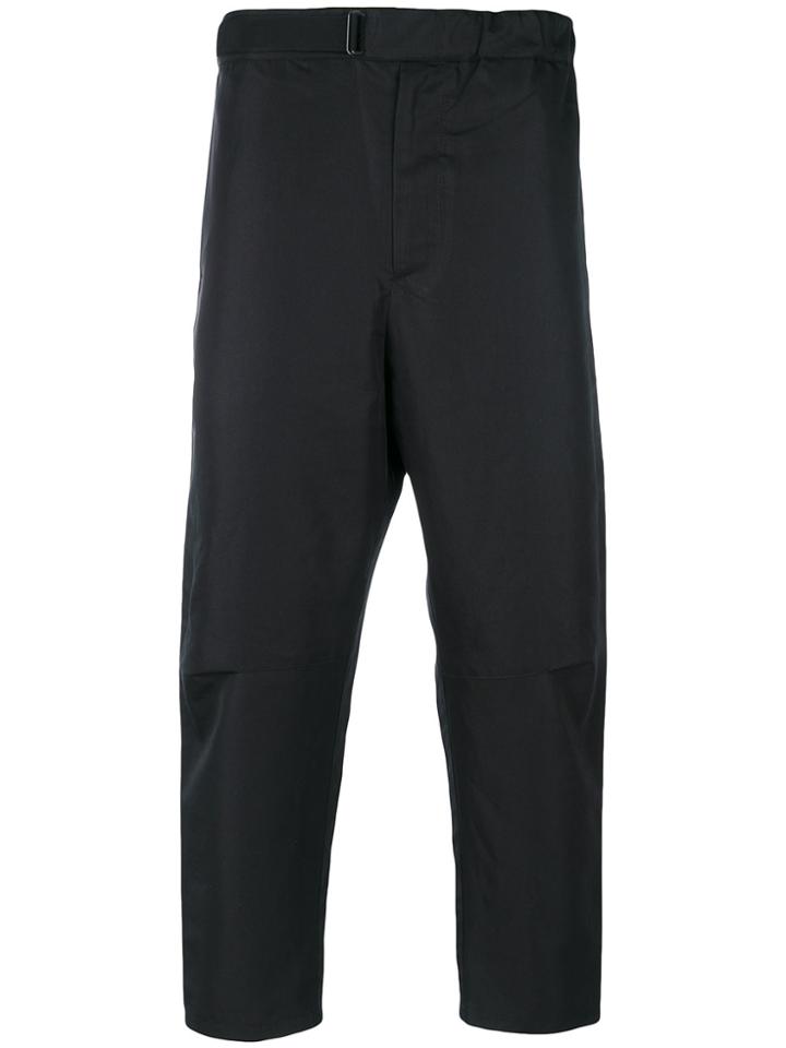 Oamc Buckle Cropped Trousers - Black