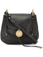 See By Chloé Saddle Crossbody Bag, Women's, Black, Cotton/calf Leather