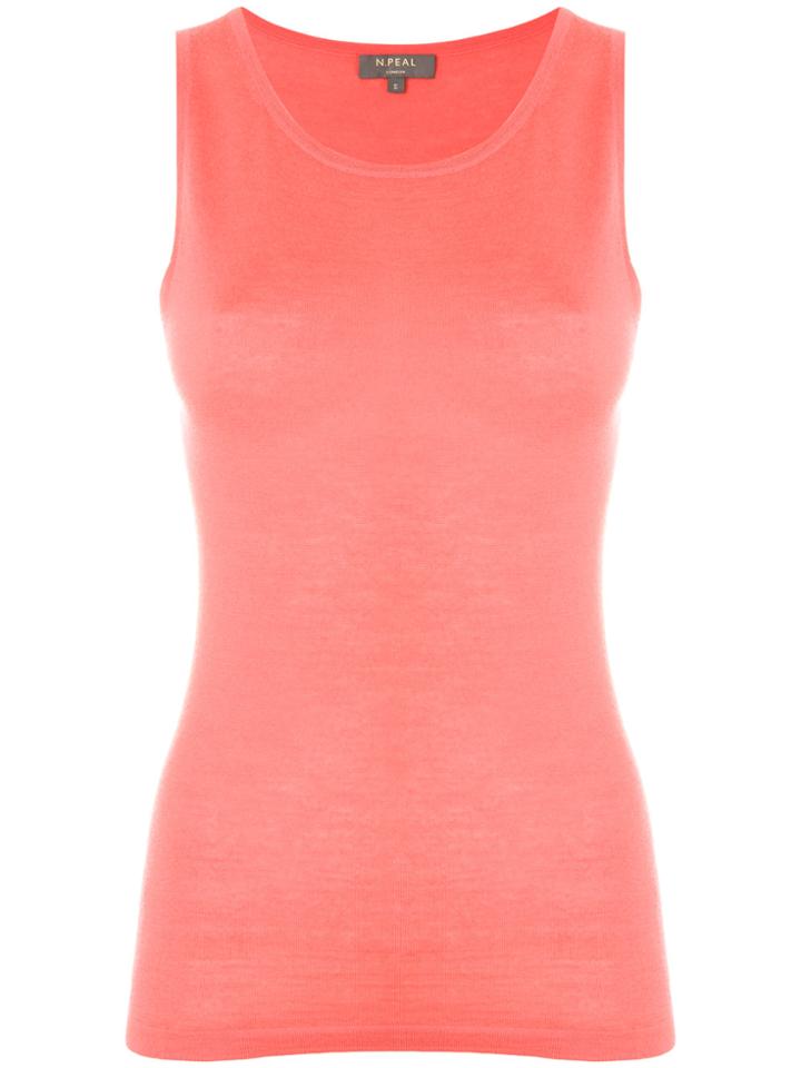 N.peal Fine Cashmere Shell Top - Pink & Purple