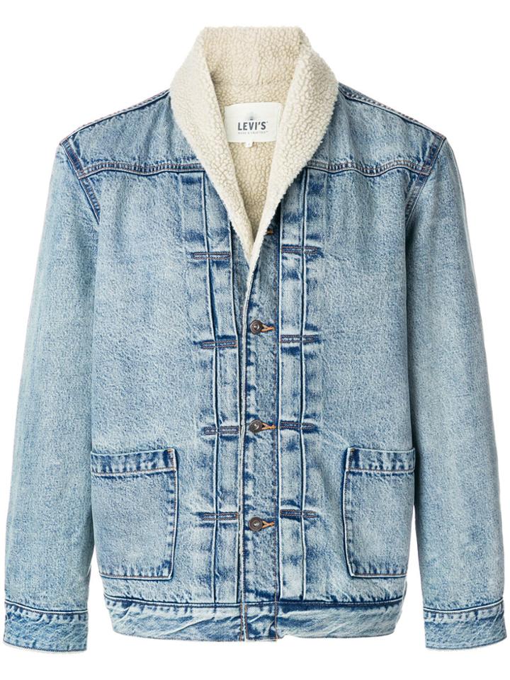 Levi's: Made & Crafted Stone Wash Denim Jacket - Blue