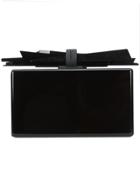 Edie Parker Wolf Glitter Clutch Bag - Black