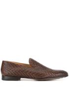 Magnanni Woven Loafers - Brown