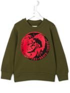 Diesel Kids 'sorqua' Sweatshirt, Boy's, Size: 7 Yrs, Green