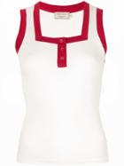 Maison Kitsuné Ribbed Tank Top - Yellow