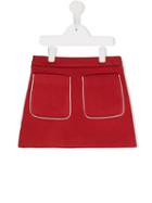 Marni Kids Patch Pocket Skirt, Girl's, Size: 10 Yrs, Red