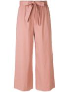 Incotex Flared Culottes - Pink & Purple