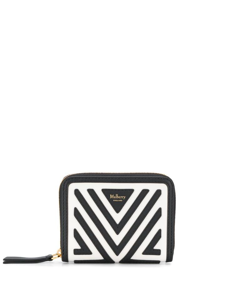 Mulberry Patchwork Zip-around Small Purse - Black