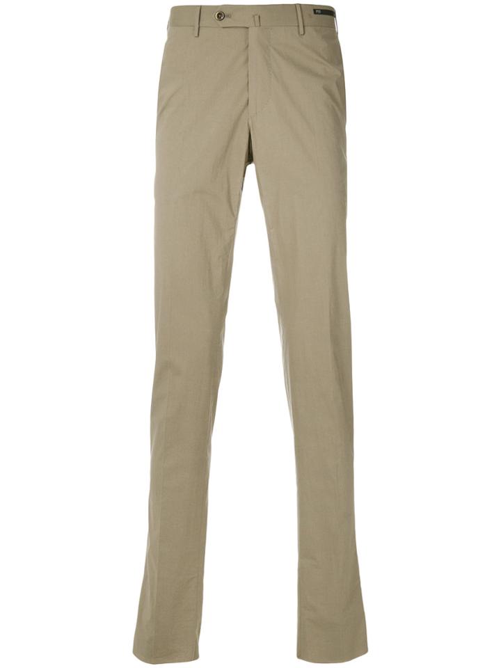 Pt01 Unlined Super Slim Chinos - Nude & Neutrals