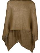 Al Duca D'aosta 1902 Sheer Knitted Short Cape - Nude & Neutrals