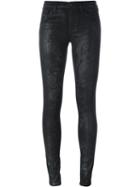 Diesel Paisley Coated Jeans, Women's, Size: 28, Black, Cotton/polyester/spandex/elastane