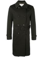Mackintosh Classic Trenchcoat, Men's, Size: 46, Green, Wool/cupro