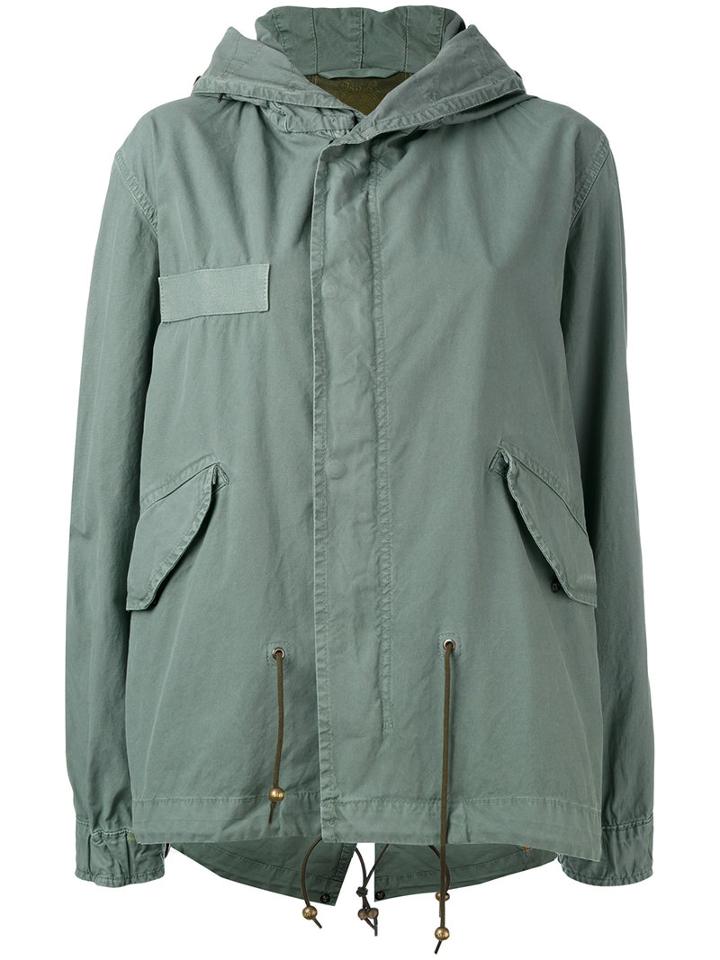 Mr & Mrs Italy - Hooded Short Jacket - Women - Cotton - Xs, Green, Cotton