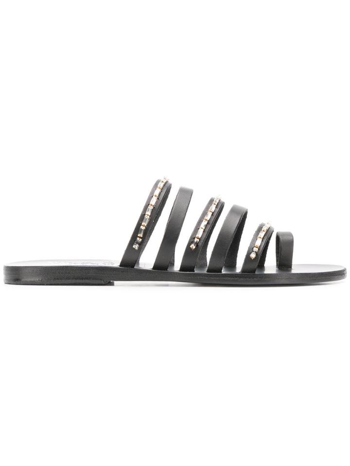 Ancient Greek Sandals Slide Sandals - Black