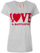 No21 - 'love Is A Battlefield' T-shirt - Women - Cotton - 42, Grey, Cotton