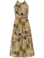 Andrea Marques Printed Sleeveless Dress - Neutrals