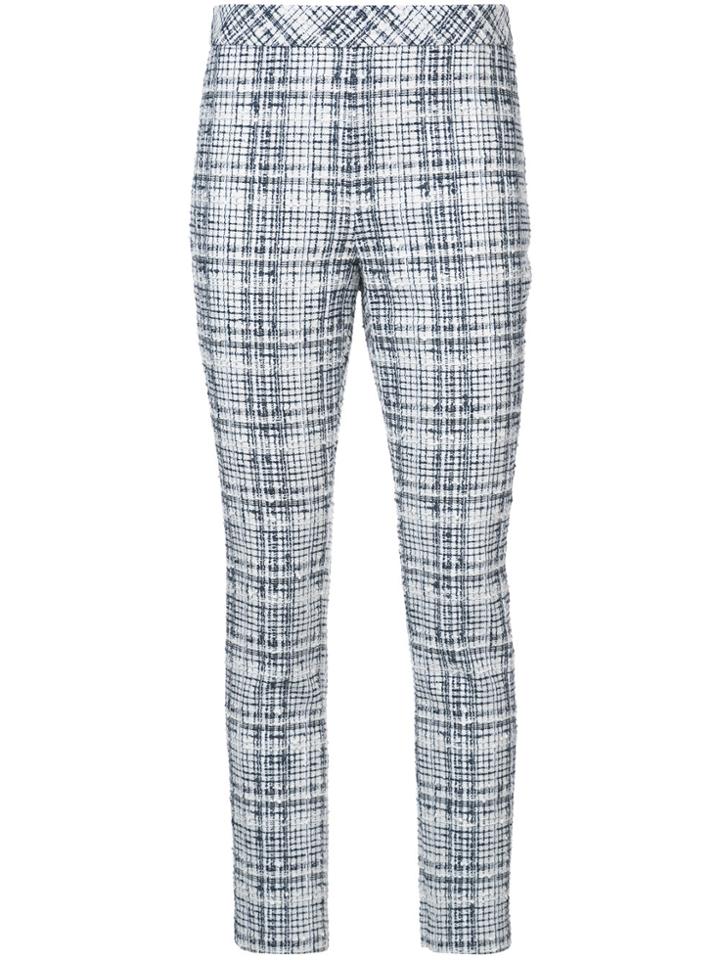Rosetta Getty Skinny Tweed Trousers - White