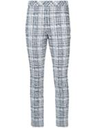 Rosetta Getty Skinny Tweed Trousers - White