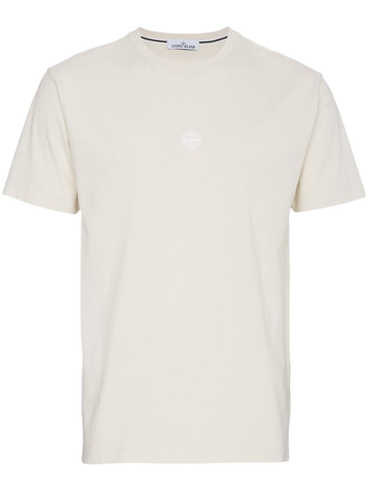 Stone Island Back Print Logo T Shirt - Nude & Neutrals