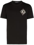 Dolce & Gabbana Logo Appliqué T-shirt - Black