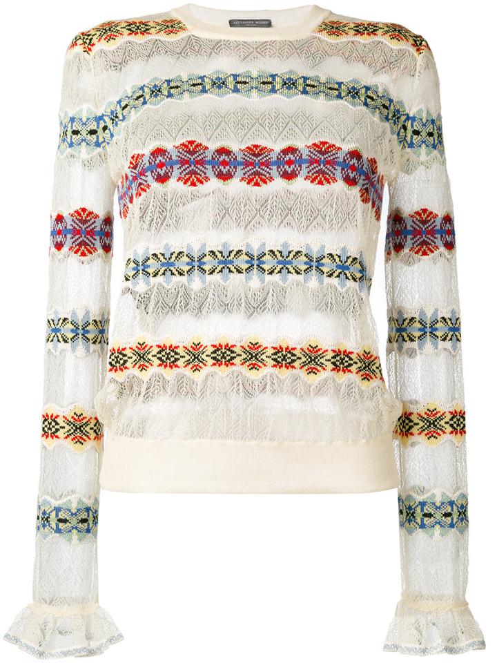Jacquard Jumper - Women - Silk/polyamide/spandex/elastane/viscose - S, Silk/polyamide/spandex/elastane/viscose, Alexander Mcqueen