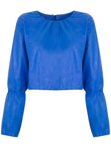 Clé Blusa Elástico Manga - Blue