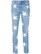 Stella Mccartney Star Print Skinny Jeans - Blue