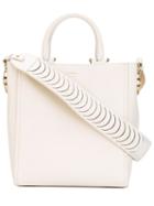 Salvatore Ferragamo - Small Boxy Shoulder Bag - Women - Calf Leather - One Size, White, Calf Leather