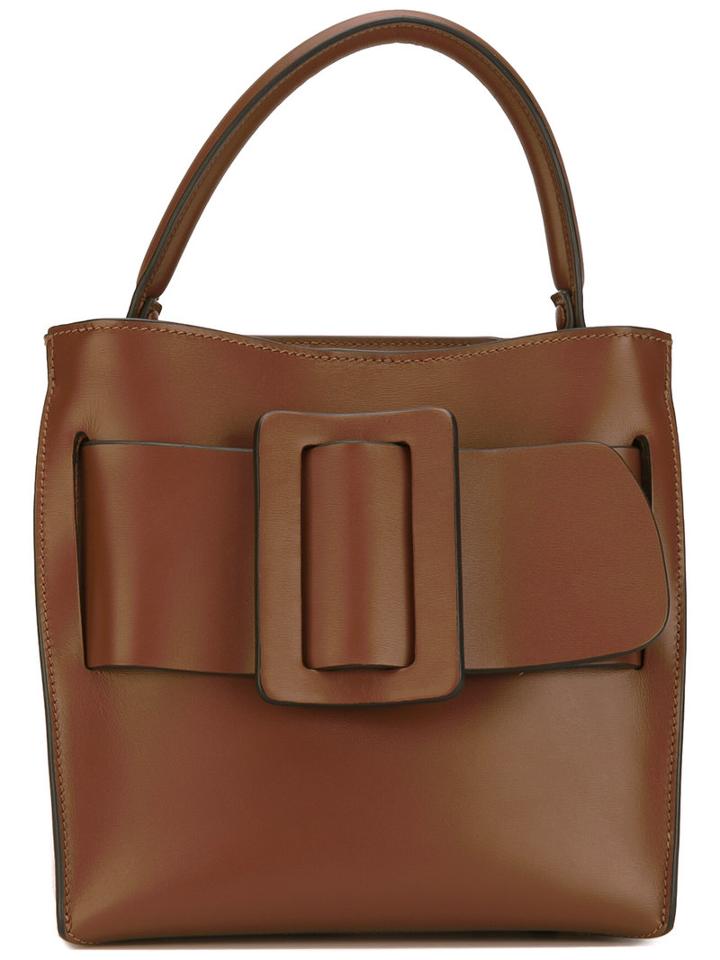 Boyy - Buckle Detail Tote - Women - Calf Leather/suede - One Size, Women's, Brown, Calf Leather/suede