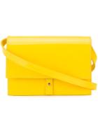 Pb 0110 - Flap Crossbody Bag - Women - Patent Leather - One Size, Yellow/orange, Patent Leather
