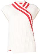 Jil Sander Short-sleeve Striped Sweater - White