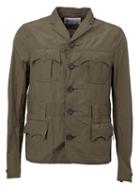 Kolor Cargo Jacket, Men's, Size: 3, Green, Cotton/polyester