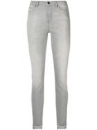 Karl Lagerfeld Skinny Fringed Jeans - Grey