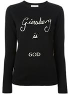 Bella Freud 'ginsberg Is God' Sweater - Black