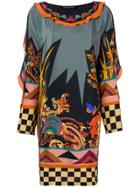 Etro All-over Printed Shift Dress - Green