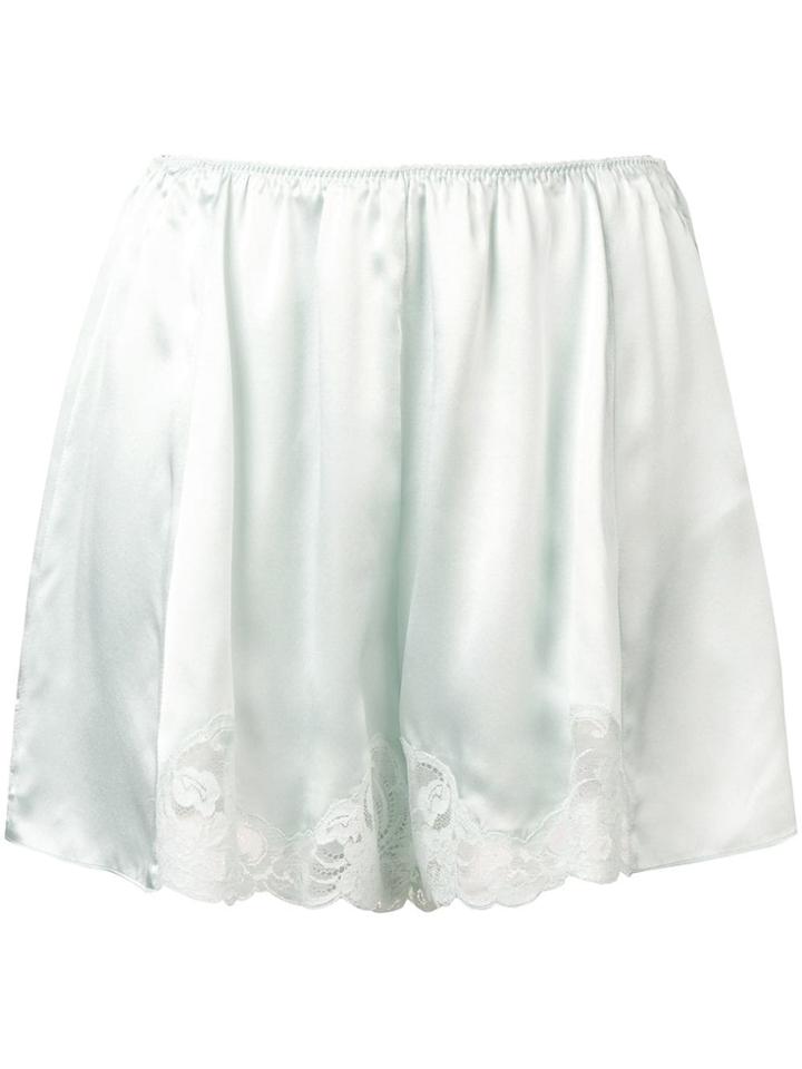 Stella Mccartney Lace Trim Shorts - Blue