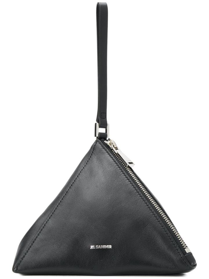 Jil Sander Pyramid Clutch - Black