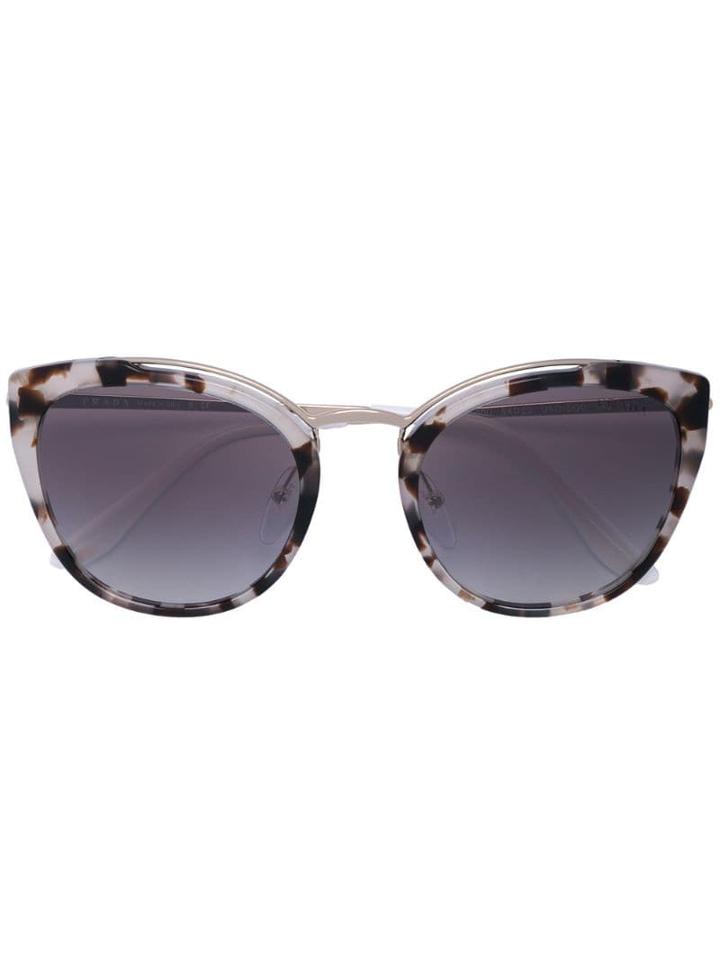 Prada Eyewear Cat Eye Sunglasses - Grey