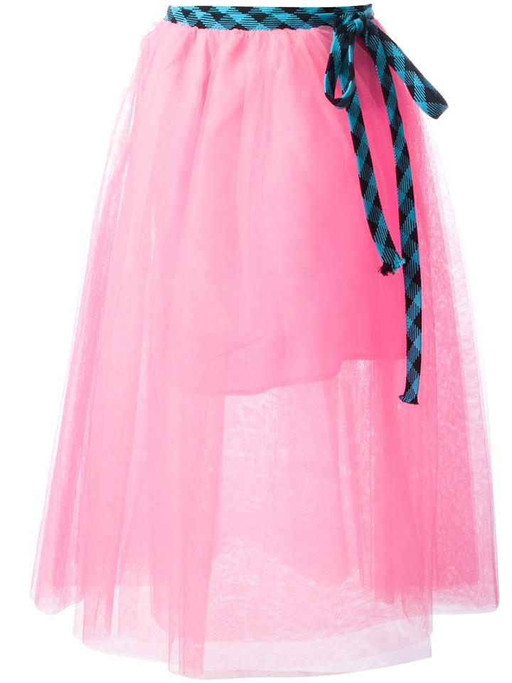 Marc Jacobs Full Tulle Skirt, Women's, Size: 2, Pink/purple, Polyester/silk