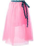 Marc Jacobs Full Tulle Skirt, Women's, Size: 2, Pink/purple, Polyester/silk