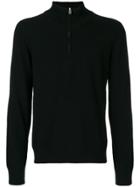 Maison Margiela Zipped Fitted Sweater - Black