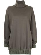 We11done High Standing Collar Top - Green