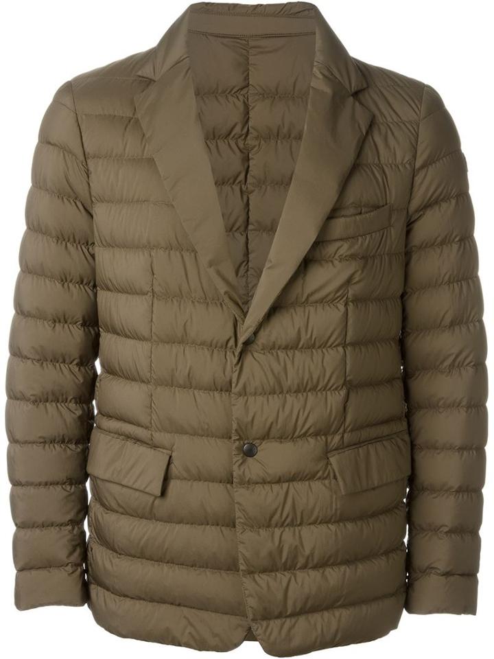 Moncler Javier Padded Jacket, Men's, Size: 6, Green, Polyamide/goose Down/feather Down