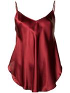 Mes Demoiselles Curved Hem Tank Top - Red